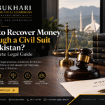 Money recovery suit in Pakistan and civil litigation